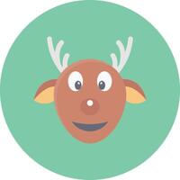 reindeer vector illustration on a background.Premium quality symbols.vector icons for concept and graphic design.