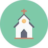 ilustración de vector de iglesia en un fondo. símbolos de calidad premium. iconos vectoriales para concepto y diseño gráfico.