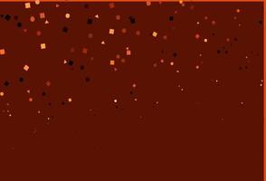 Light Orange vector template with crystals, circles, squares.