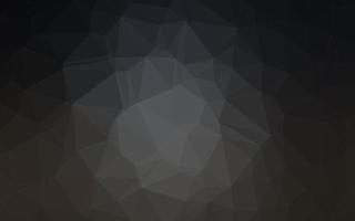 Dark Black vector polygonal template.