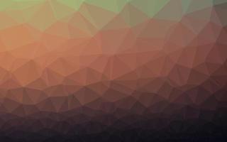 Dark Green, Red vector abstract polygonal cover.