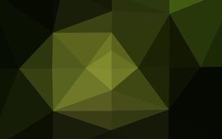 Dark Green vector shining triangular template.