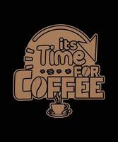 Here is my new coffee T-shirt design. vector