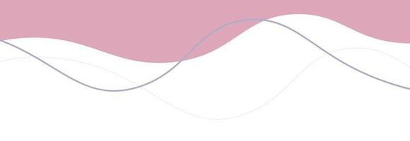 Aesthetic Wave Border Vector Illustration