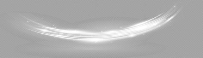 Golden glowing shiny lines effect vector background. Luminous white lines of speed. Light glowing effect. Light trail wave, fire path trace line and incandescence curve twirl.