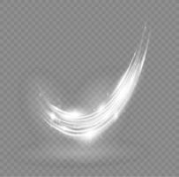 Golden glowing shiny lines effect vector background. Luminous white lines of speed. Light glowing effect. Light trail wave, fire path trace line and incandescence curve twirl.