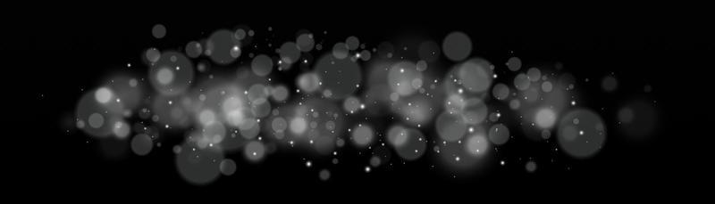 Light bokeh effect isolated background. Light abstract glowing bokeh lights. Christmas background from shining dust. Christmas concept flare sparkle. White png dust light.