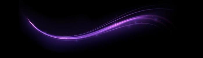 Glowing shiny lines effect vector background. Luminous white lines of speed. Light glowing effect. Light trail wave, fire path trace line and incandescence curve twirl.