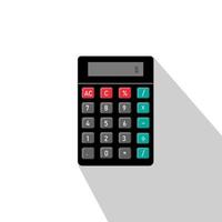 Basic calculator with set of digits isolated on white. Flat design. EPS 10 vector illustration.