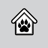 Set of animal paw print. Dog or cat footprint vector icon illustration Paw prints, icon. Vector paw. Dog, puppy, cat, bear, wolf. Legs. Foot prints.