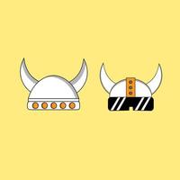 casco vikingo futurista. adecuado para tienda de juegos, desarrollador de juegos, blog de revisión de juegos o canal de vlogs, fanático o comunidad de juegos, etc. vector