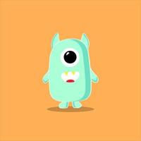 Cute cartoon monsters character. Monsters in flat style vector. Vector illustration.