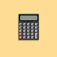 Basic calculator with set of digits isolated on white. Flat design. EPS 10 vector illustration.