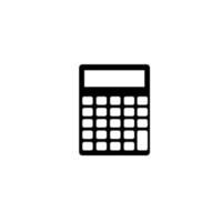 Basic calculator with set of digits isolated on white. Flat design. EPS 10 vector illustration.