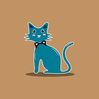 ilustración vectorial personaje gato durmiendo. linda ilustración vectorial de gatito con diferentes razas de gatos, juguetes y comida. dibujar estilo garabato. vector