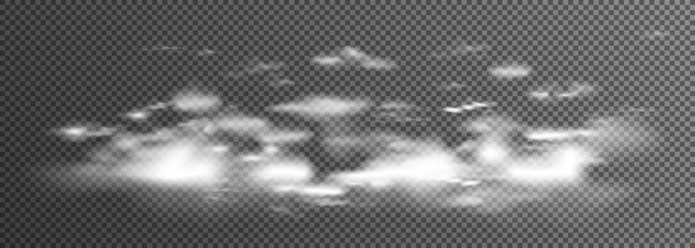 gama de nubes. rango de nubes vectoriales, ilustración realista, rango de vectores de nubes. fondo realista.