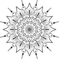 ilustración de diseño de patrón de mandala elegante vector