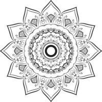 ilustración de diseño de patrón de mandala elegante vector