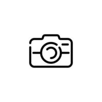 Camera line icon vector. Photography icon vector