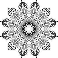 ilustración de diseño de patrón de mandala elegante vector