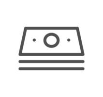 Money savings icon outline and linear vector. vector