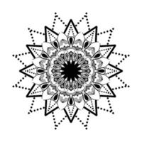 ilustración de diseño de patrón de mandala elegante vector