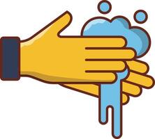 hand wash vector illustration on a background.Premium quality symbols.vector icons for concept and graphic design.