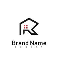 building real estate logo design symbol vector