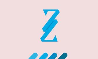 Alphabet letters Initials Monogram logo ZZ, ZZ, Z and Z vector