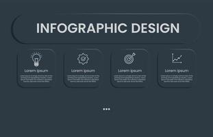 concepto moderno de plantilla de diseño infográfico vector