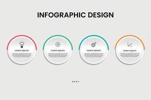 concepto moderno de plantilla de diseño infográfico vector