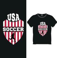 concepto de diseño de camiseta de fútbol de estados unidos vector