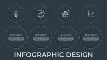 concepto moderno de plantilla de diseño infográfico vector