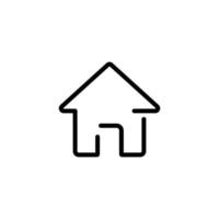 Home line icon design vector illustration