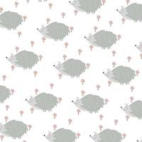 Cute animal character pattern suitable for wallpaper vector