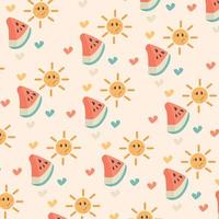 Watermelon pattern suitable for wallpaper vector