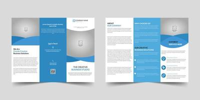 Brochure design, creative tri-fold, trend brochure triangles vector