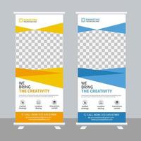 Roll up Banner Design Vector Template