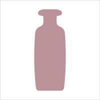 Vector illustration of modern ceramic vase. Single element in trendy boho style isolated on white background
