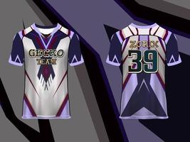 Abstract Raglan sleeve Jersey Design Template for Team Uniforms gamming apparel vector