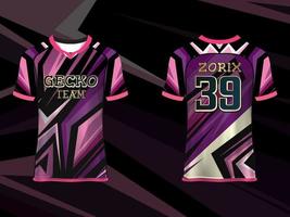 Abstract Raglan sleeve Jersey Design Template for Team Uniforms gamming apparel vector