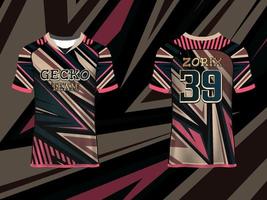 Abstract Raglan sleeve Jersey Design Template for Team Uniforms gamming apparel vector