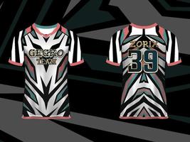 Abstract Raglan sleeve Jersey Design Template for Team Uniforms gamming apparel vector