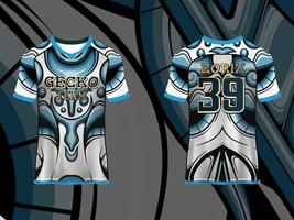 Abstract Raglan sleeve Jersey Design Template for Team Uniforms gamming apparel vector