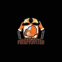 Superhero Firefighter My Daddy vector t-shirt template. Vector graphics, Firefighter typography design. Can be used for Print mugs, sticker designs, greeting cards, posters, bags, and t-shirts.