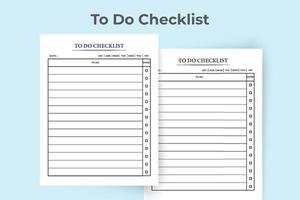 To do checklist log book interior. Notebook interior. Task list interior template. To do checklist notebook. Work list diary template. To do checklist diary interior design. vector