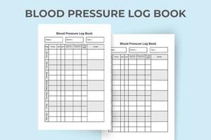 Blood pressure log book interior. Pulse tracker journal template. Notebook interior. Blood pressure notebook interior. Blood pressure logbook and Pulse tracker. Blood pressure tracker. vector