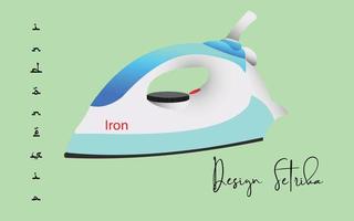 el hierro vector arte acero y simple