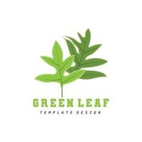 logotipo de hoja diseño de planta verde hojas de árboles ilustración de plantilla de marca de producto vector