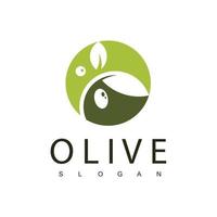 plantilla de diseño de logotipo de aceite de oliva vector